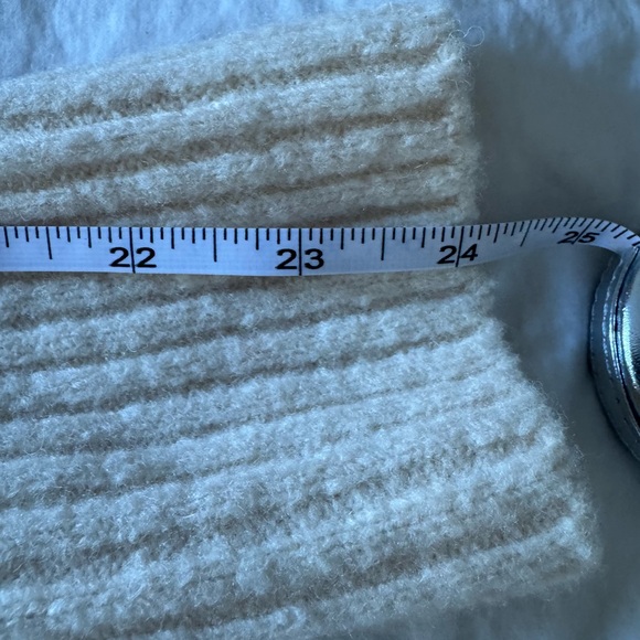 AllSaints Cream Yak & Wool Blend Cowl Neck Sweater - XS - Oversized Aesthetic - Picture 7 of 8
